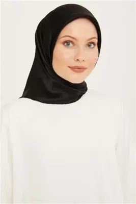 Armine SURA İPEK EŞARP DÜZ 0010D01-01 SİYAH