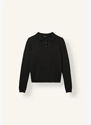 Defacto Slim Fit Polo Yaka Triko Basic Kazak I9586AX26AU