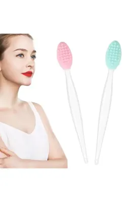E&D Collection Silikon dudak fırçalayın fırça dudak Scrubber aracı dudak Exfoliator fırça peeling dudak fırçalama a