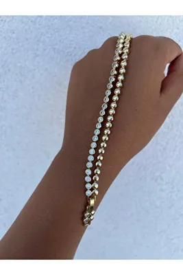 XUPING JEWELRY Xuping İkili Çelik Bileklik 17+2Cm