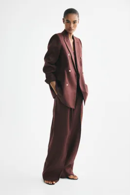 H&M Kruvaze Keten Blazer