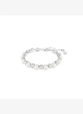 Swarovski 5689625 Swarovski Bilezik Matrıx:Tb Pearl Whıte/Rhs M