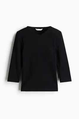 H&M V Yakalı ve Pamuklu Üst