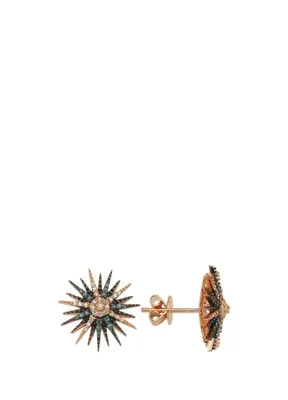 Milou Jewelry Palm Yaprak 22 Ayar Altın Kaplama Kadın Küpe