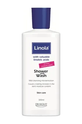 Linola Shower And Wash Duş Jeli 300 ml Cilde Bakım Yapan 24 Saat Nemlendirici