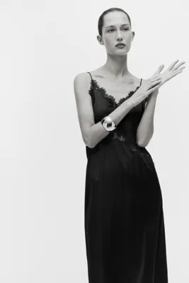 H&M Dantel Şeritli ve Askılı Elbise
