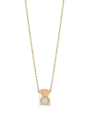 Bee Goddess Honeycomb Halo Kadın Altın Kolye