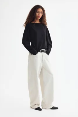 H&M Uzun Kollu ve Kayık Yakalı Üst