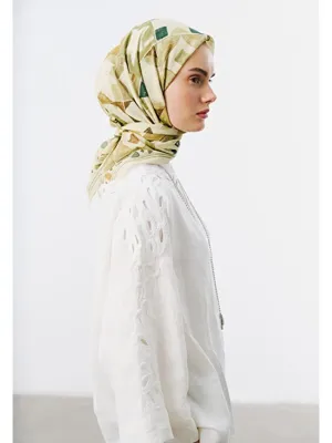 Fresh Scarfs Color Flow Desen Vual Eşarp Yeşil