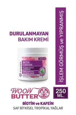 Dermoday Woow Butter Biotin-kafein Durulanmayan Saç Bakım Kremi 250 ml Işlem Görmüş Saçlar