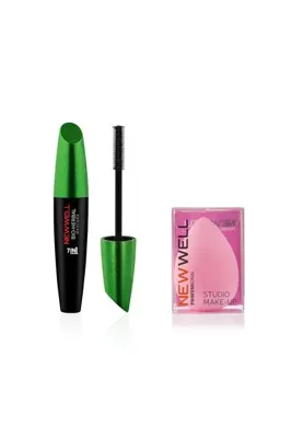 New Well Makyaj Seti - Bio Herbal Bitkisel Maskara 7in1 ve Makyaj Süngeri 8680923330204