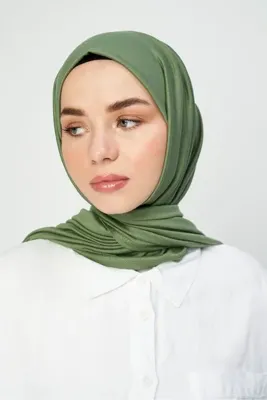 Modakaşmir Penye Şal Yeşil Rengi