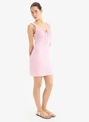 DeFacto Coool Bodycon Vücudu Saran U Yaka Bürümcük Askılı Mini Elbise