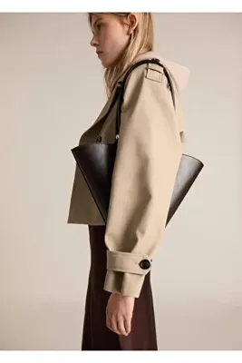 MANGO Woman Çift düğmeli klapalı ceket