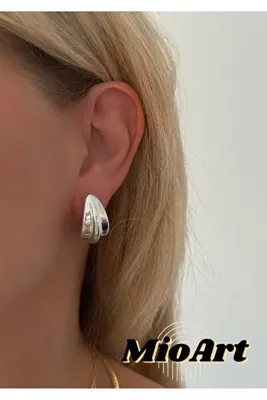 MioArt Trend Model Halka Görünümlü Küpe
