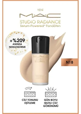MAC Studio Radiance Serum-Powered™ Fondöten-N18-30ml-773602670819