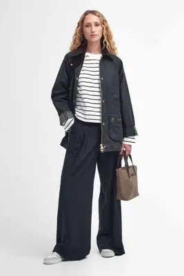 Barbour Modern Beadnell Yağlı Ceket SG51 Sage-Ancient