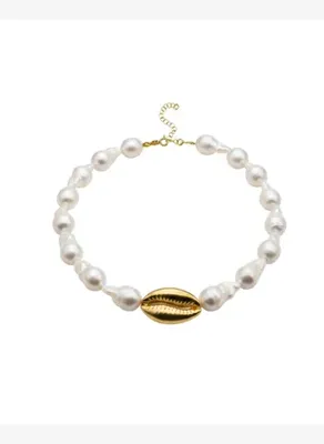 Linya Jewellery Deniz Kabuğu Barok İnci Choker
