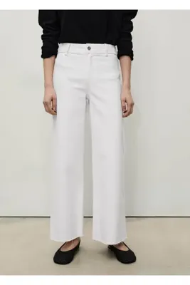MANGO Woman Catherin yüksek belli culotte jean pantolon