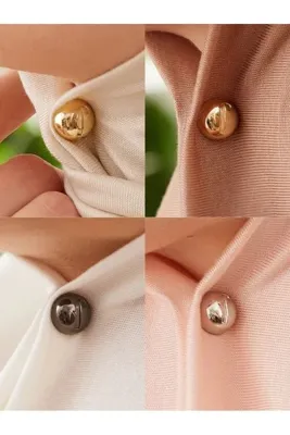 Femple Modest Şal Mıknatısı | Renk: 4 Metal Set | Magpins