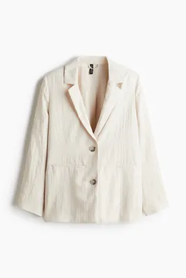H&M Tekstüre Dokuma Blazer