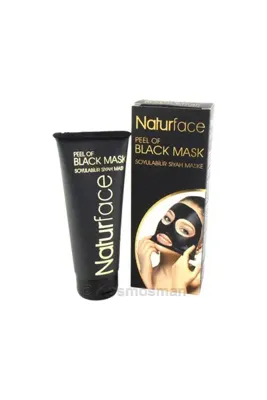 kervansanal Naturface Black Mask Soyulabilir Siyah Maske