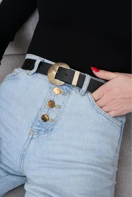 MODAM HİFA Oval Antik Tokalı Vintage Tarzı Kadın Kemer Pantolon Kemeri Elbise Kemeri Gömlek Kemeri