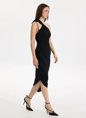 Versace Jeans Couture Siyah Kadın Elbise 78HAO903