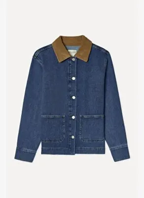 Mudo Kadın İndigo Regular Fit Jean Ceket