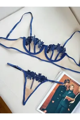WAHSHE Black Roses Bralet Takımı Sütyen Takımı