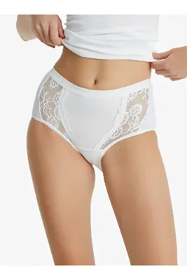 Blackspade Kadın Slip Külot Dantelli Private 1316 - Beyaz