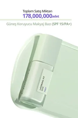 MISSHA Renk Eşitsizliklerini Nötrleyen, Pürüzsüzleştiren Nemlendirici Makyaj Bazı Layering Fit Base (Mint)