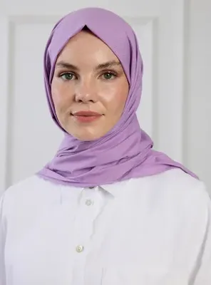 Pure Scarfs Pure Pamuk Şal - Lila - Pure Scarfs
