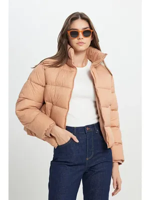 Wrangler Loose Fit Rahat Kesim Pembe Şişme Mont