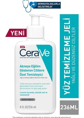 TemmuzX Yağlı ve Düzensiz Cilt Için Yüz Temizleme Jeli, 236 ml