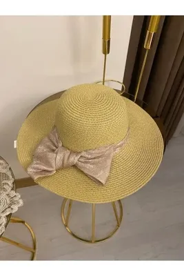 KOGLU Hasır Geniş Kenarlı Şapka