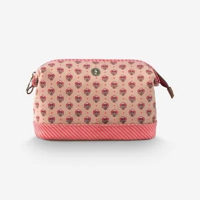 Pip Studio Pembe Polyester Makyaj Çantası 26x12x18 cm