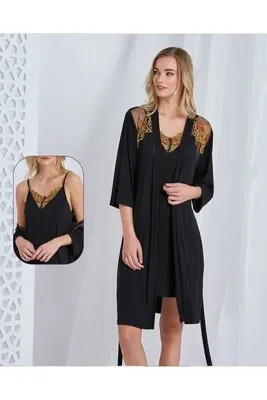 CAROLINE Sabahlık Ip Askılı Takım Vıscose