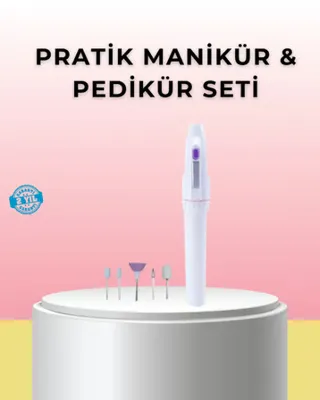 renklime Profesyonel Elektrikli Tırnak Bakım Matkap Seti – Düşük Gürültü ve Taşınabilir Tasarım