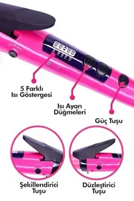 plentiful Saç Düzleştirici Şekillendirici Saç Maşası İkili Şekillendirici Isı Ayarlı