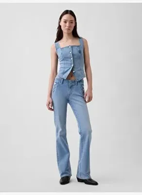 GAP Low Rise Long & Lean Sailor Jean Pantolon