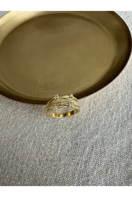 ringbox Gold Küçük Taşlı Yüzük