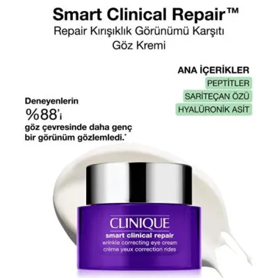 Clinique Smart Clinical Repair Kırışıklık Görünümü Karşıtı Göz Kremi 15 ml