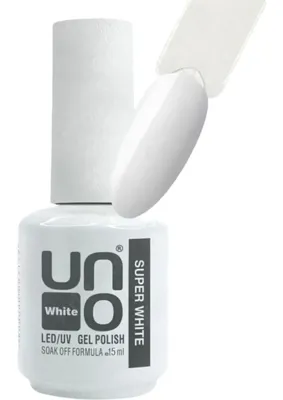 GÜMRÜK BEY Uno Süper White Beyaz Kalıcı Oje 15 ml – Led/uv Uyumlu Jel Oje Soak Off Formüllü