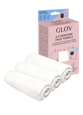 Glov Skin Care Face Towels White