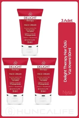 Huncalife Delight Therapy Nar Özlü Yüz Kremi 50 ml Yüz Kremi - 3 Adet
