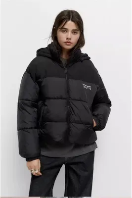Buti ALLBUCKS PULL&BEAR LOGOLU KAPÜŞONLU ŞİŞME MONT ABPNB3764