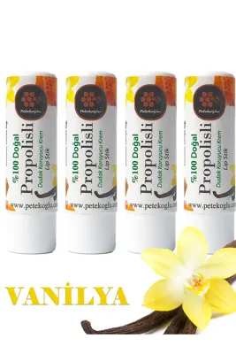 Petekoğlu (4 Adet) Propolis, Bal, Shea , Hindistan Cevizi Ve Zeytinyağı El Yapımı Dudak Kremi