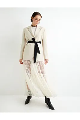 Koton Blazer Ceket Fleto Cepli