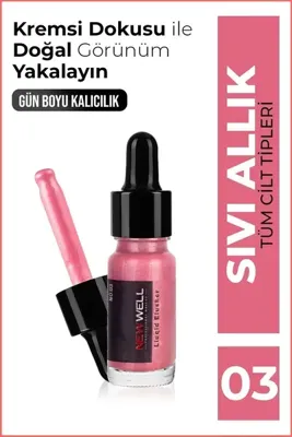 New Well Sıvı Allık (sedefli) No03